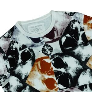 True Religion World Tour Skulls Kaleidoscope Graphic T-Shirt Mens Medium